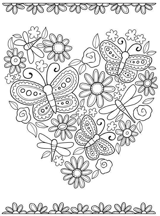 Stress relief coloring page