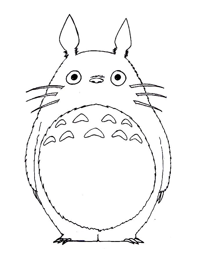 Studio Ghibli Clipart Coloring Page