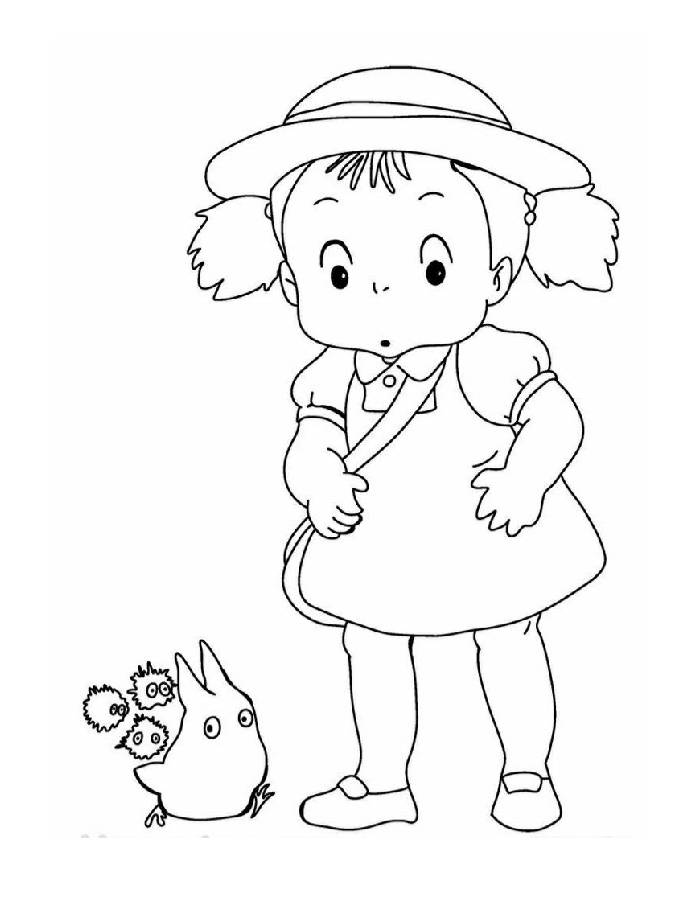 Studio Ghibli Printable Drawing Coloring Page