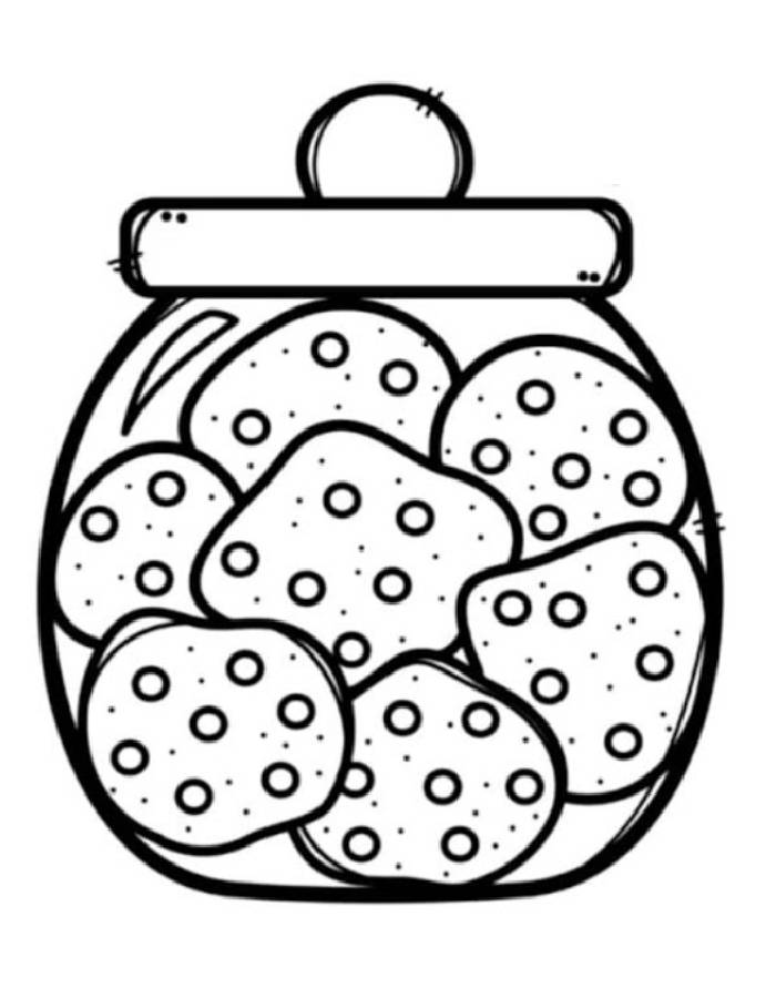 Sugar Cookie Coloring Page