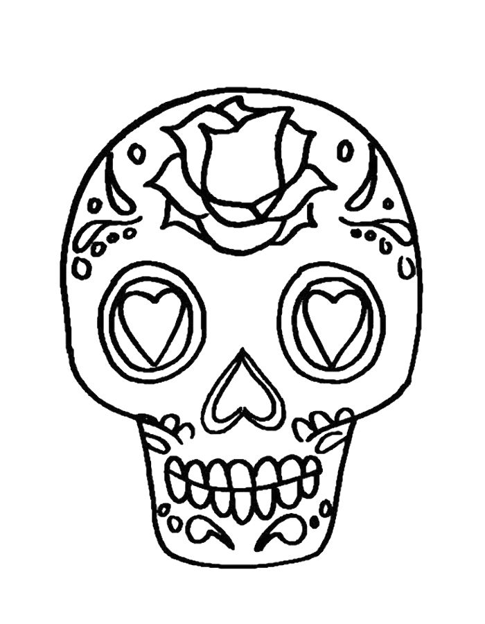 Sugar Skull  coloring page