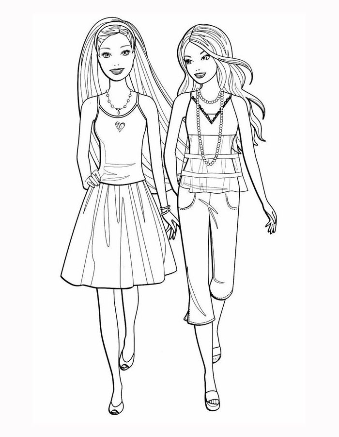 Summer Fashion Coloring Page