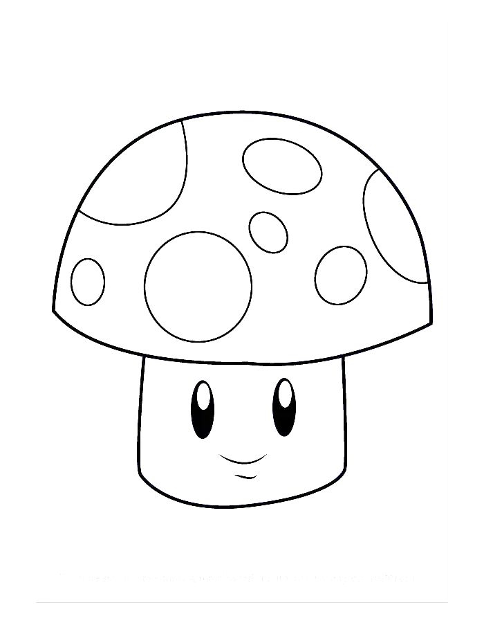 Sun-shroom Coloring Page