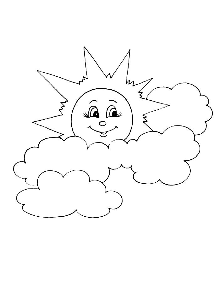 Sunshine Coloring Page