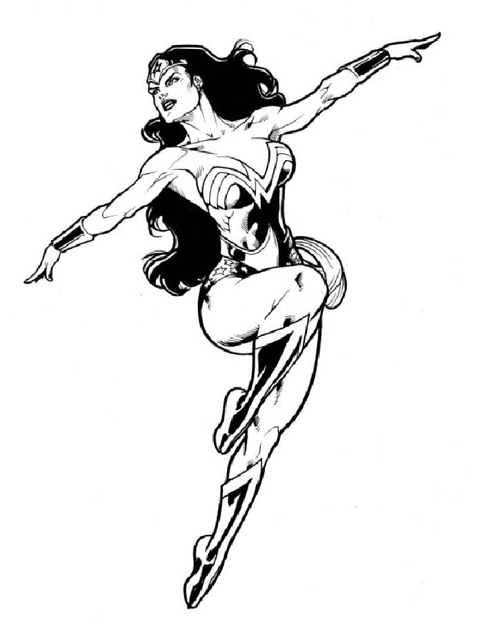 Super Woman Coloring Page