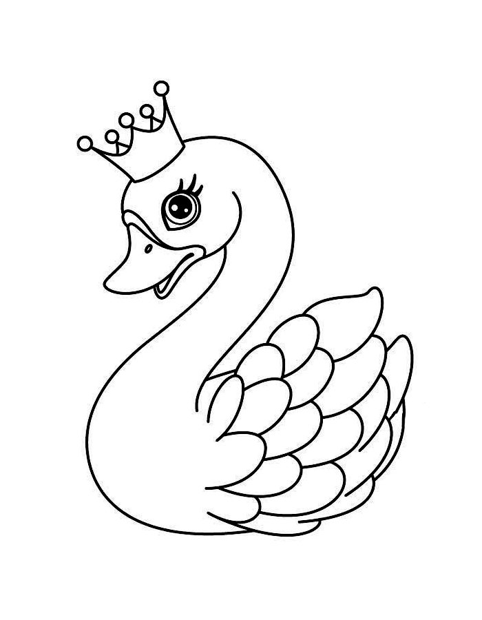 Swan Princess Coloring Page