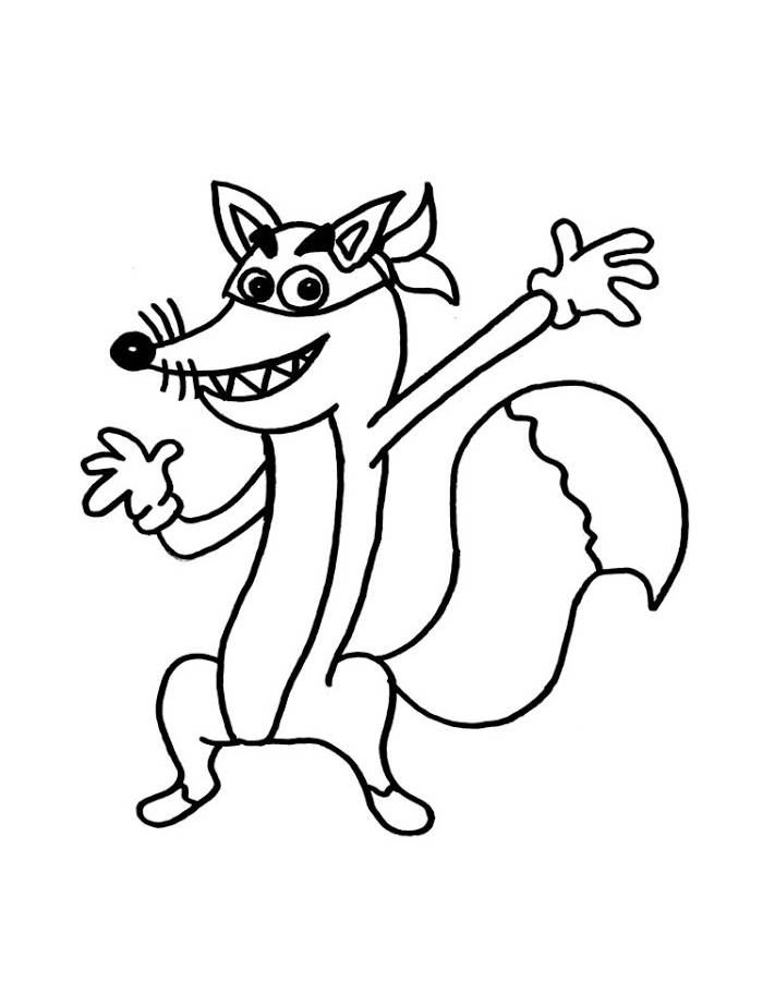 Swiper From Dora The Explorer Coloring Page