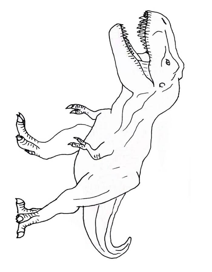 T-rex Preschool Coloring Page