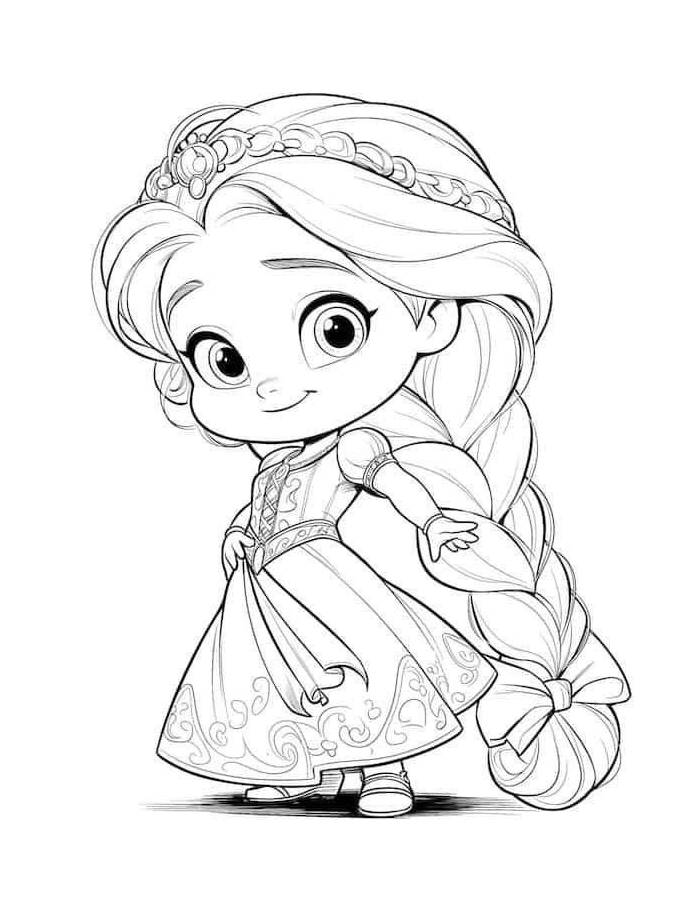 Tangled Outline Pdf