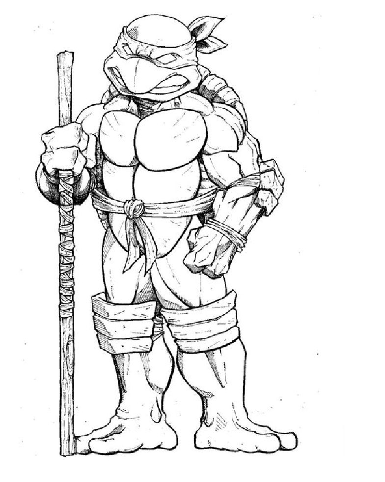 Teenage Mutant Ninja Turtles Pictures To Color Coloring Page