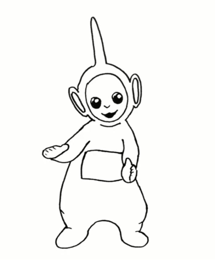 Teletubbies Dipsy Coloring Page