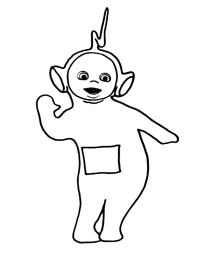 Teletubbies Laa Laa Coloring Page