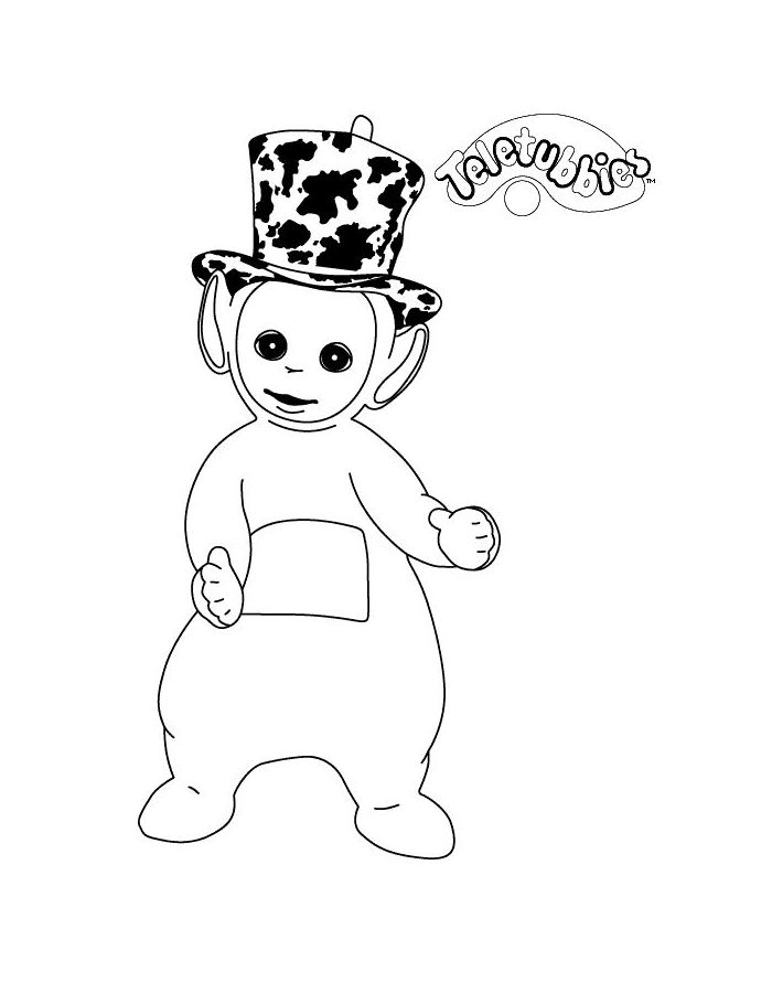 Teletubbies Line Art Coloring Page