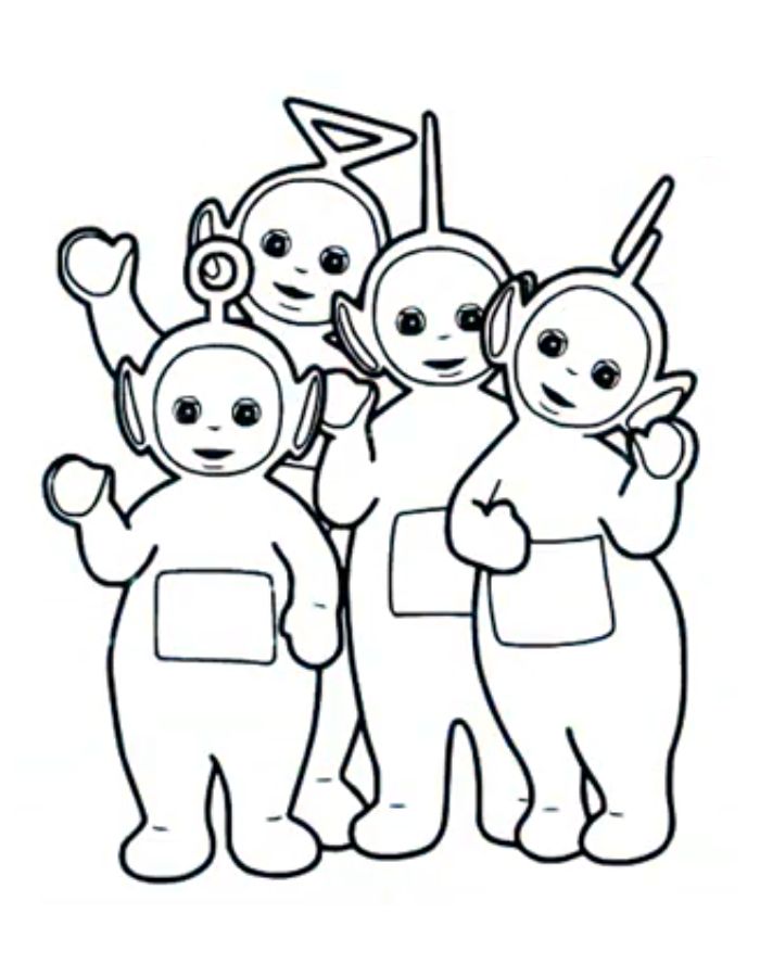 Teletubbies Pictures To Print Coloring Page