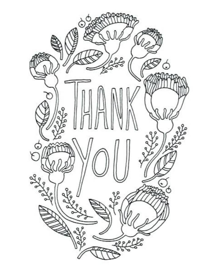 Thank You Simple Art For Kids Thank You Simple Art For Kids Coloring Page