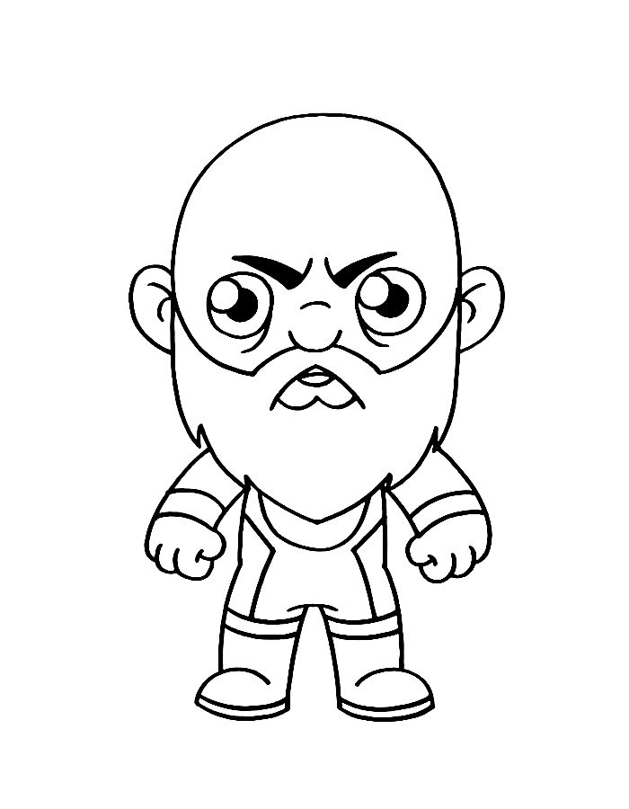 The Big Show Wwe Superstar Coloring Page