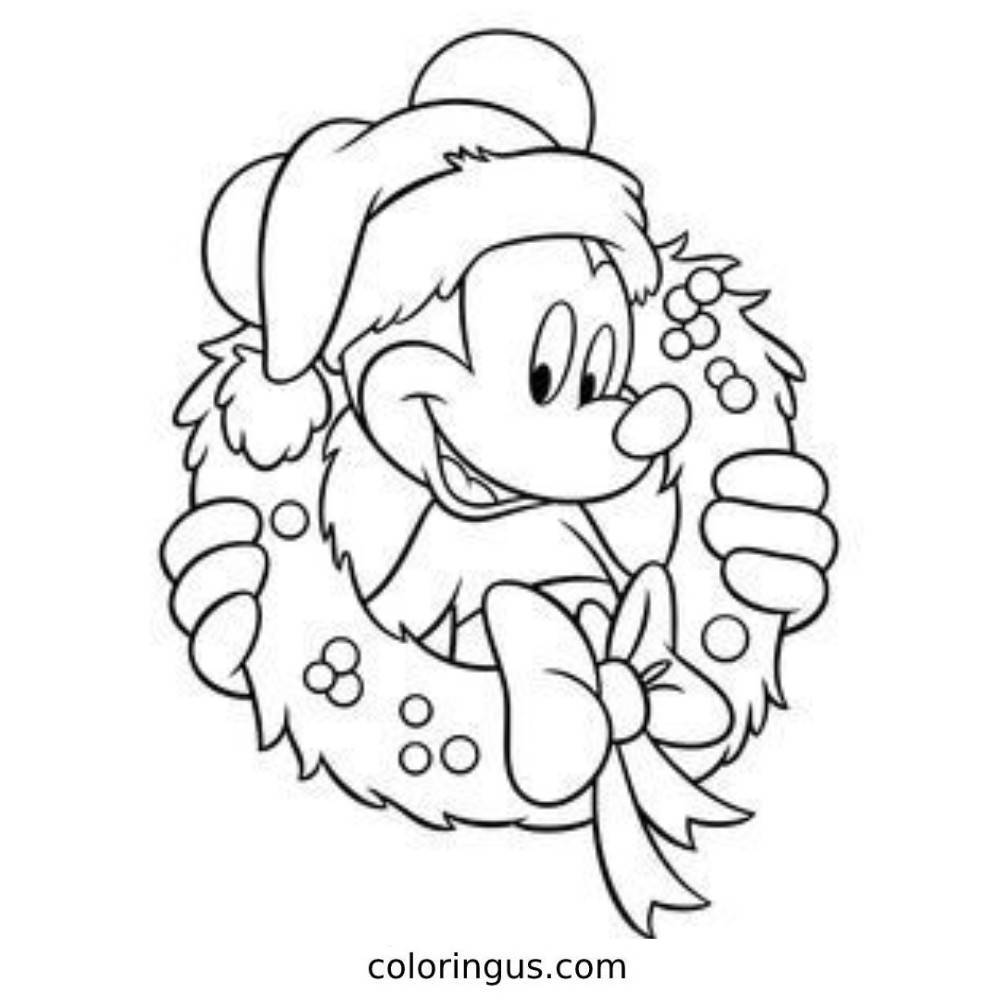 Mickey's Once Upon A Christmas The Grinch Coloring Page