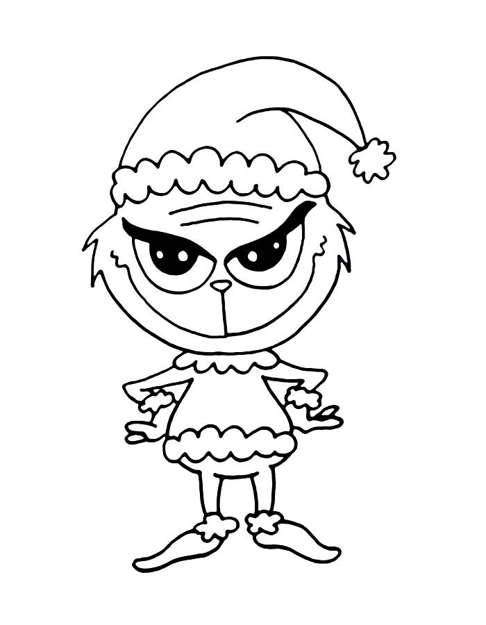 Grinch Pictures To Color Coloring Page