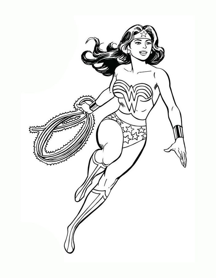 The Justice League Women Coloring Page