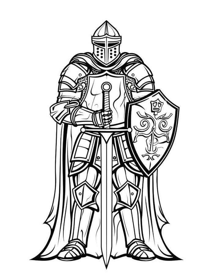 The Knight Art For Kids