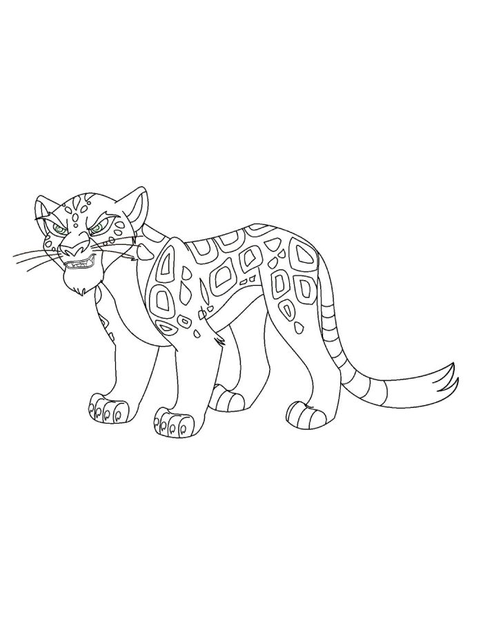 The Lion Guard Makucha Coloring Page