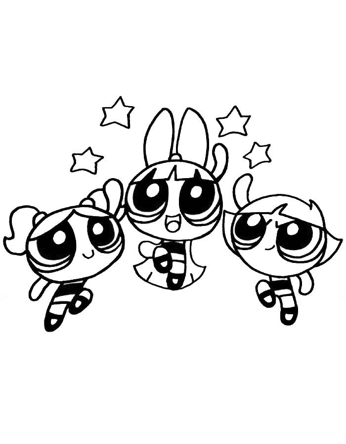 The Powerpuff Girls Coloring Page