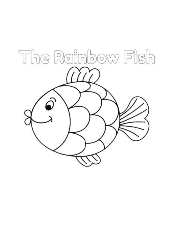 The Rainbow Fish Coloring Page