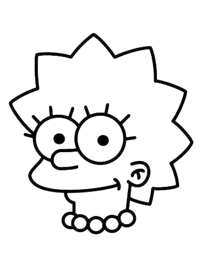 The Simpsons coloring page