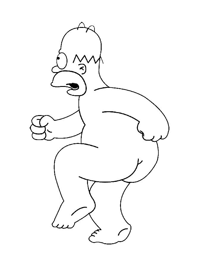 The Simpsons Drawing Coloring Page