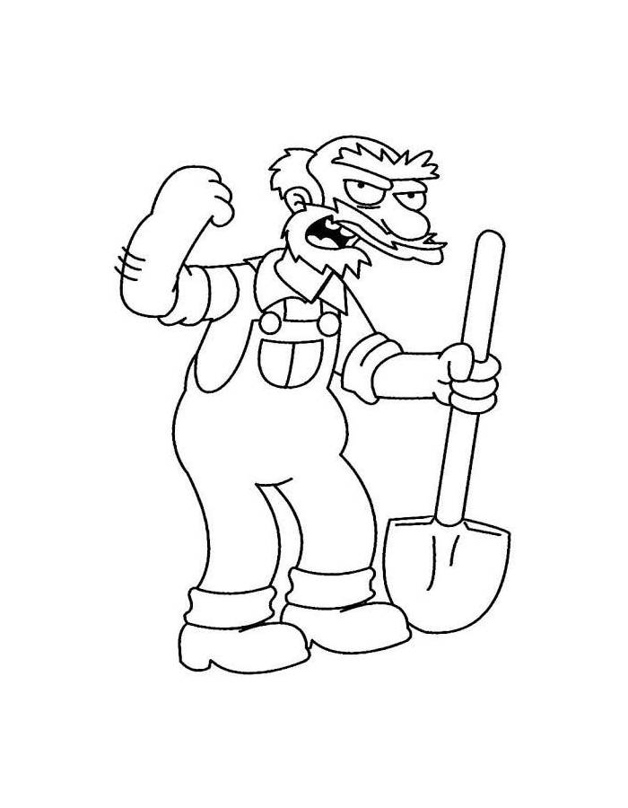 The Simpsons Line Arts