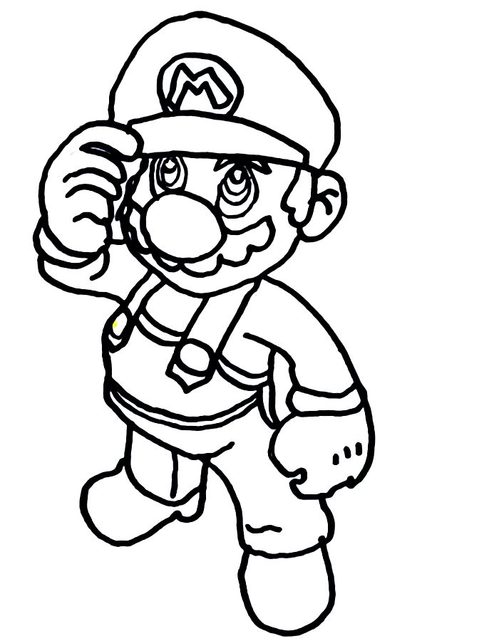 The Super Mario Bros Coloring Page : Print