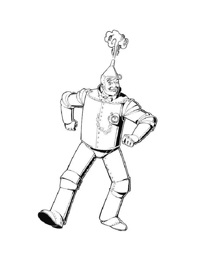 The Tin Man’s Heart Coloring Page