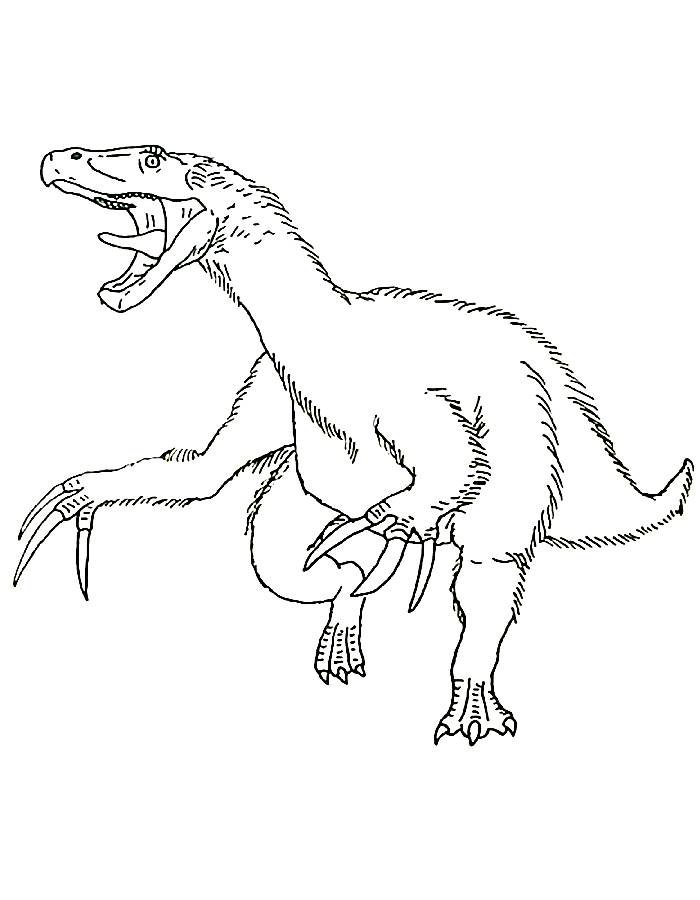 Therizinosaurus Coloring Page