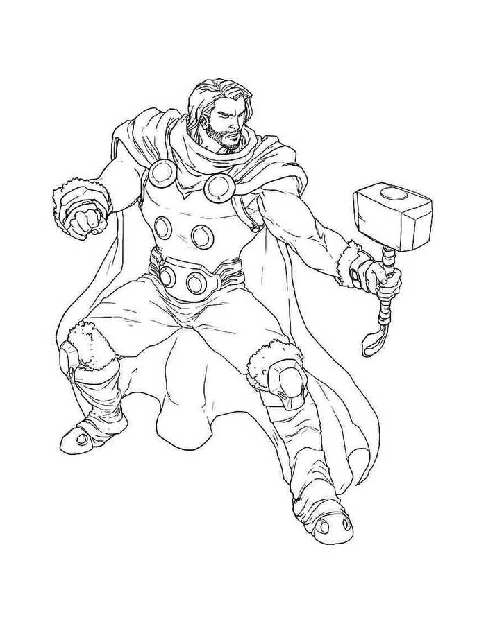 Thor Sheet Coloring Page