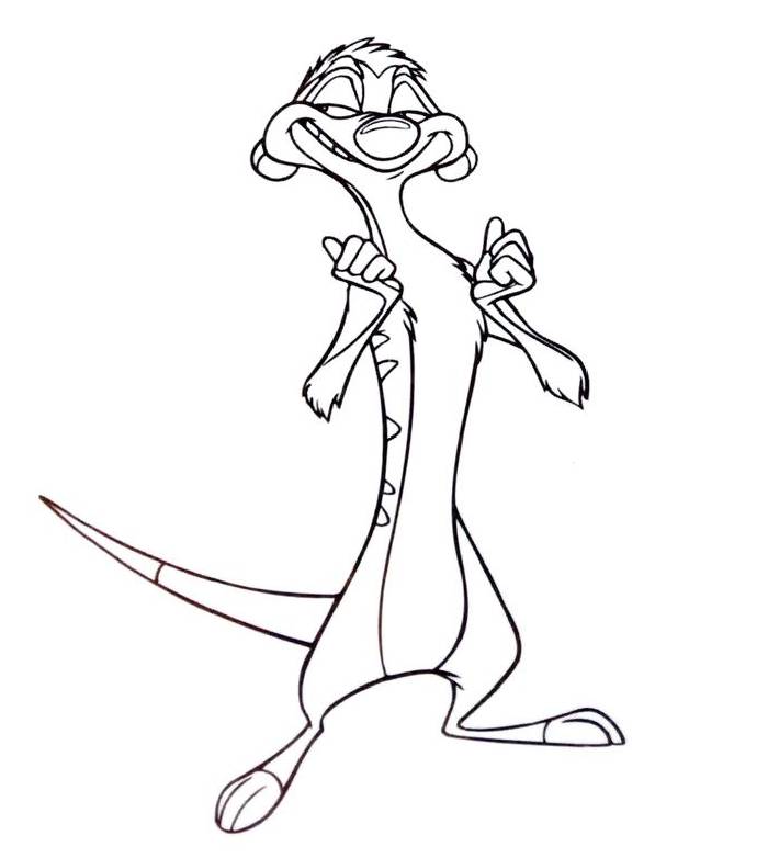 timon coloring page