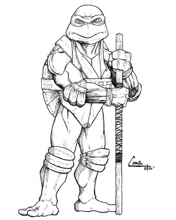 Tmnt Pictures To Color Coloring Page