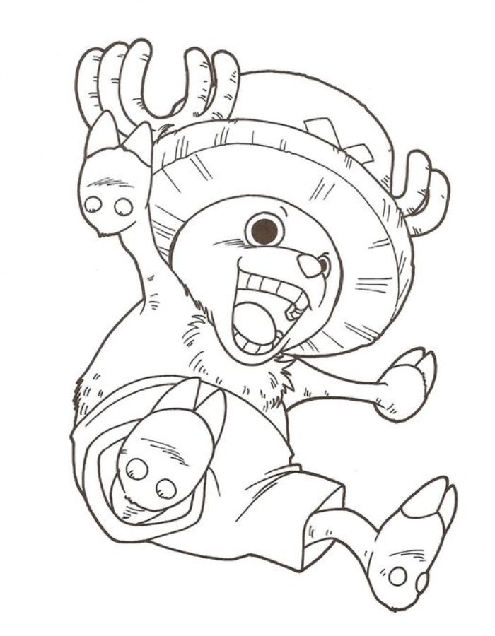 Tony Tony Chopper One Piece Coloring Page