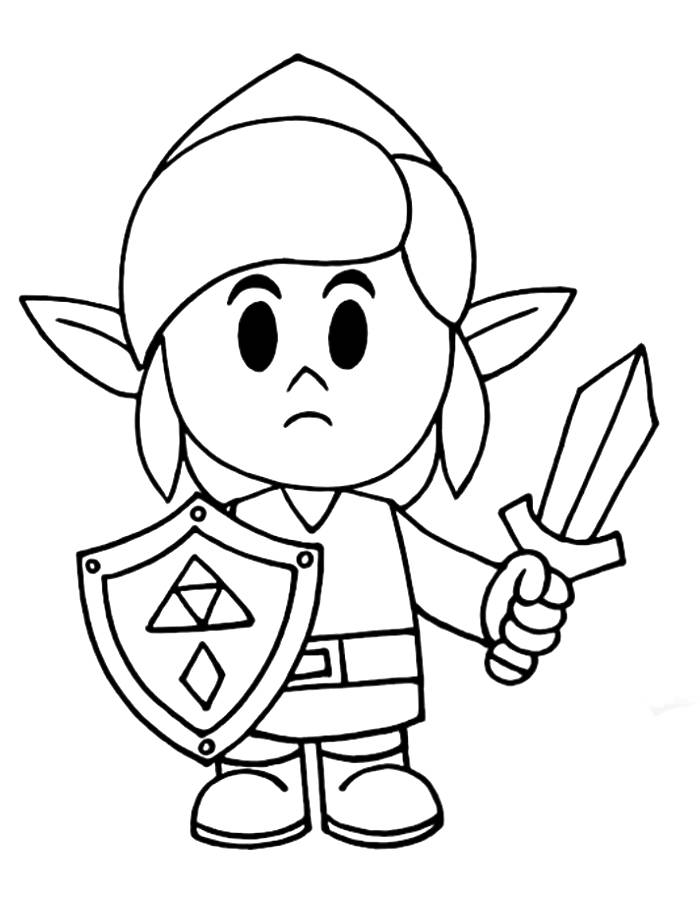 Toon Link Coloring Page