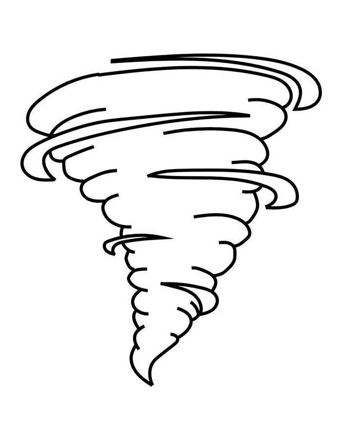 Tornado Coloring Pages