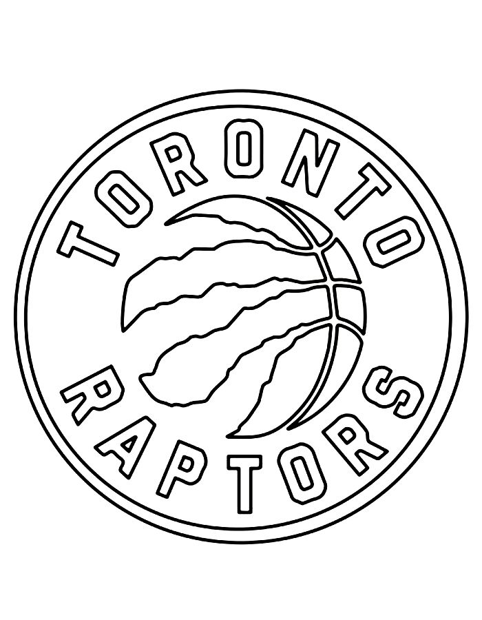 Toronto Raptors Coloring Page