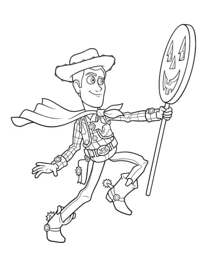 Toy Story Halloween Coloring Page