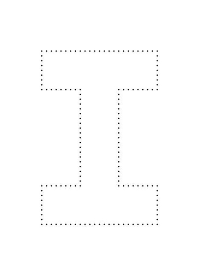 Trace And Color The Letter I Trace And Color The Letter I Coloring Page