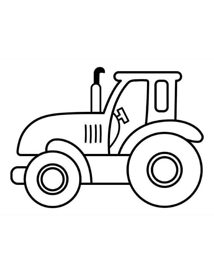 Tractor Very Easy Drawing