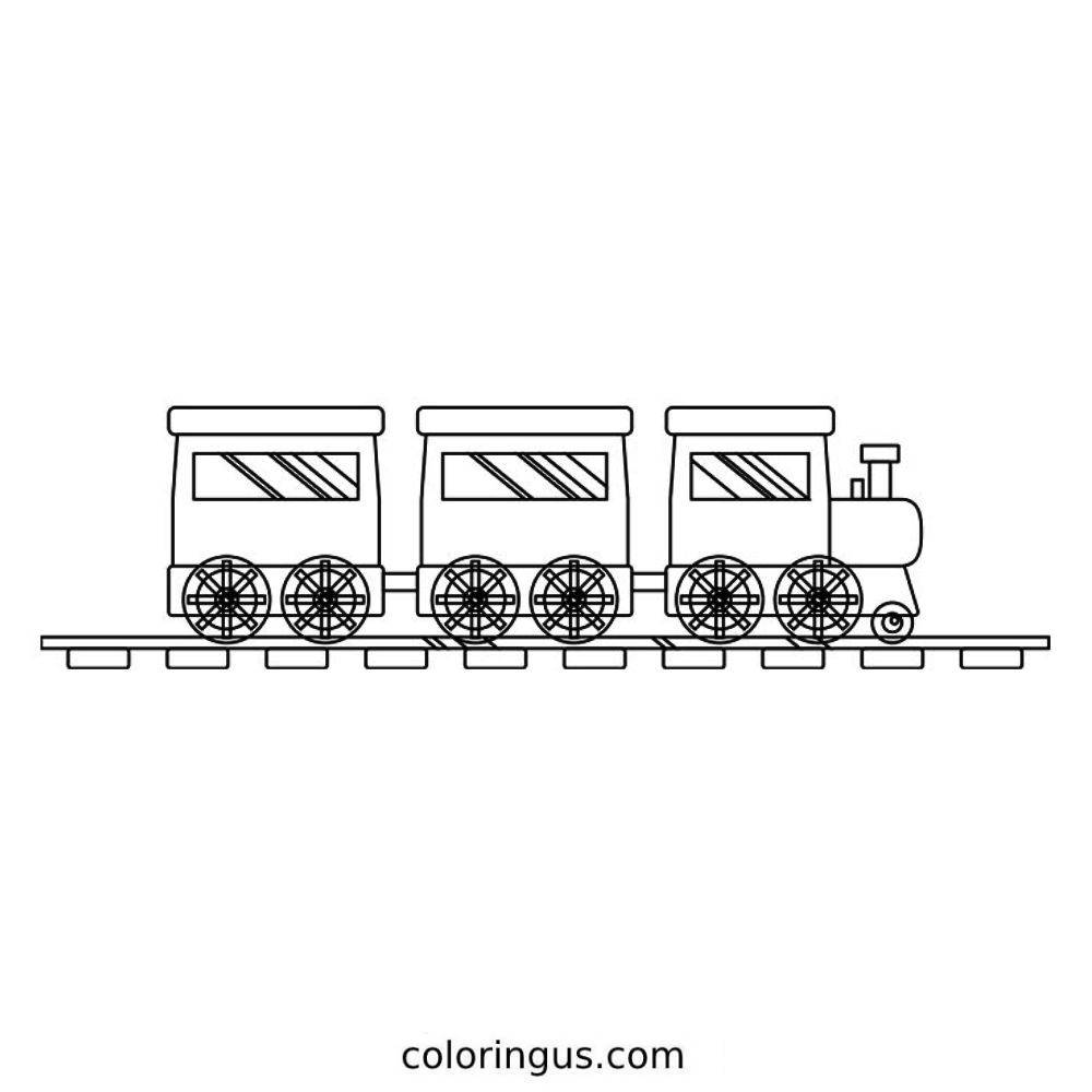 Train Sheet Coloring Page