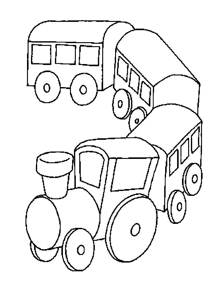 Train Printable Drawing Coloring Page