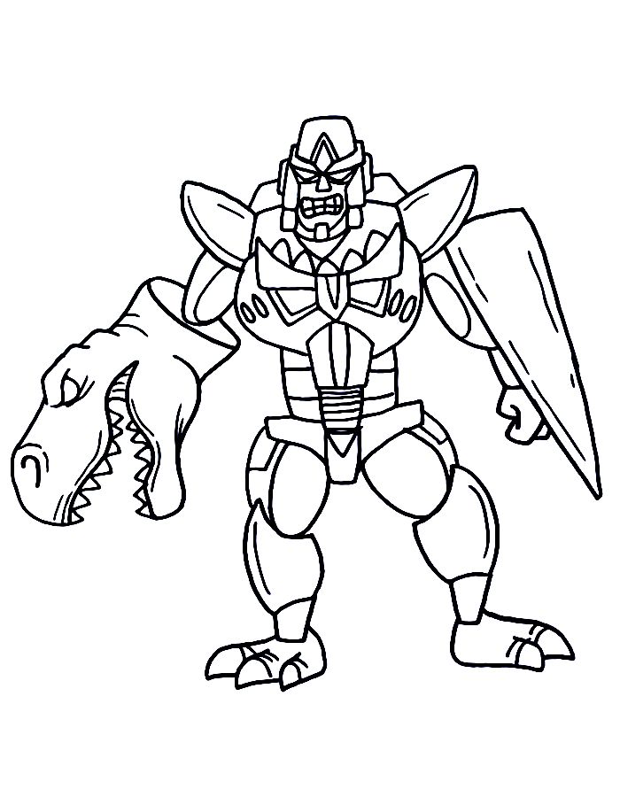 Transformers Beast Wars Coloring Page