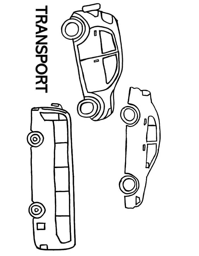 Transportation Coloring Page