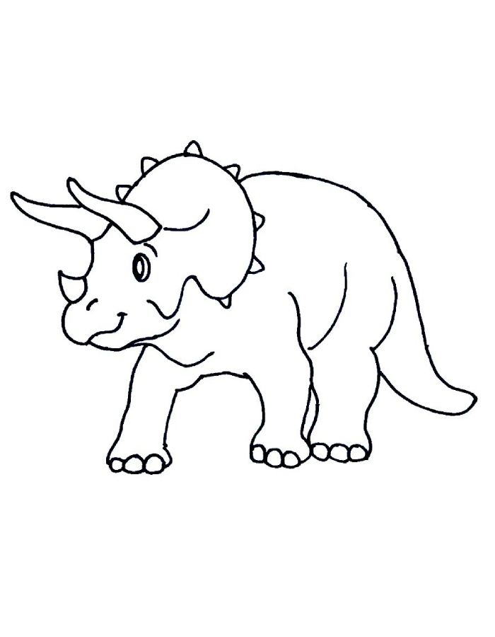 Triceratops  coloring page