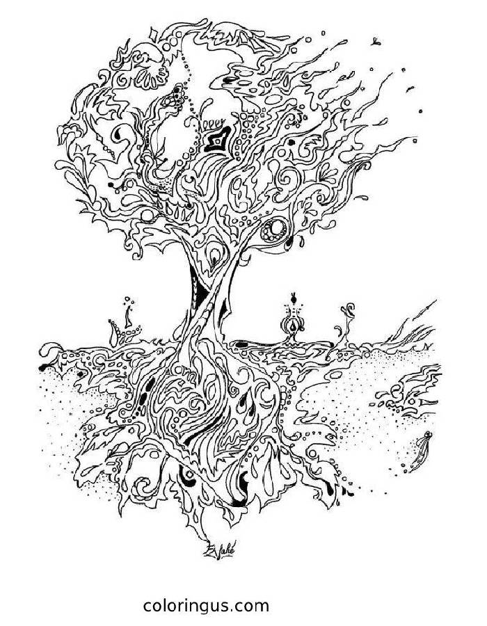 Trippy For Adults Coloring Pages