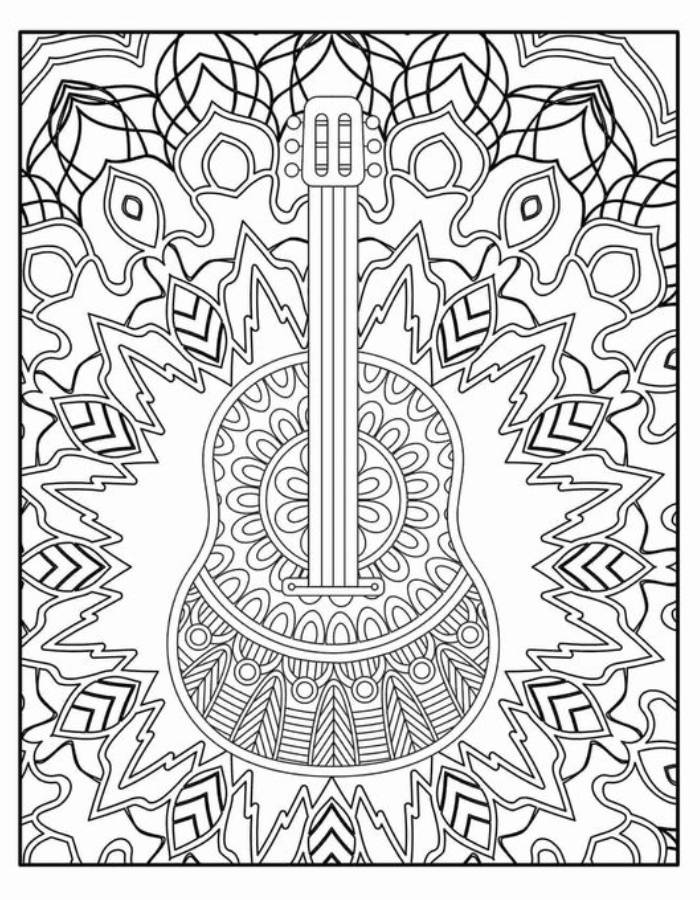 Trippy Printable Pdf Coloring Page